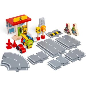 Bigjigs Rail - 54 Piece Roadway Accessory Pack Bigjigs Rail - 54 Piece Roadway Accessory Pack
