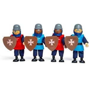 Bigjigs Toys Medieval Knights - 4 Wooden Figures - Fantasy Playset Bigjigs Toys Medieval Knights - 4 Wooden Figures - Fantasy Playset