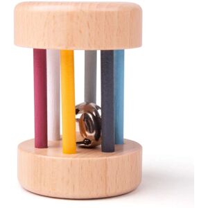 Bigjigs Toys Wooden Baby Rattle - FSC Certified, Bright Colors Bigjigs Toys Wooden Baby Rattle - FSC Certified, Bright Colors