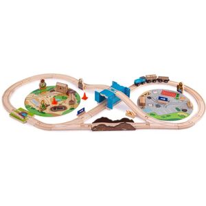 Bigjigs Rail Ensemble de Train de Construction - 50 Pièces en Bois - Publicité Bigjigs Rail Ensemble de Train de Construction - 50 Pièces en Bois - Publicité