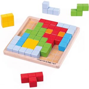 Drewniane puzzle Bigjigs - Gra logiczna dla dzieci Drewniane puzzle Bigjigs - Gra logiczna dla dzieci