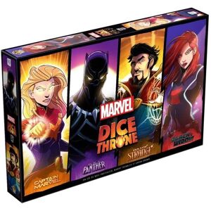 Lucky Duck Games Dice Throne Marvel - Black Panther, Captain Marvel, Black Widow, Dr Strange Jeu de Stratégie - Publicité Lucky Duck Games Dice Throne Marvel - Black Panther, Captain Marvel, Black Widow, Dr Strange Jeu de Stratégie - Publicité