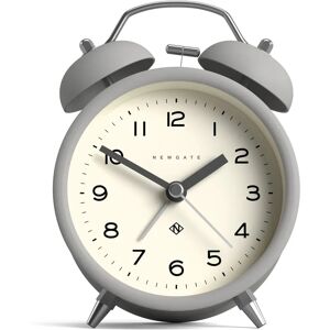 Newgate Charlie Grey Twin Bell Silent Sweep Alarm Clock Newgate Charlie Grey Twin Bell Silent Sweep Alarm Clock