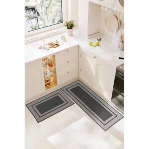 Living and Home - Kitchen Floor Mat - Dark Grey - 50 x 80cm - Floor Mat Living and Home - Kitchen Floor Mat - Dark Grey - 50 x 80cm - Floor Mat