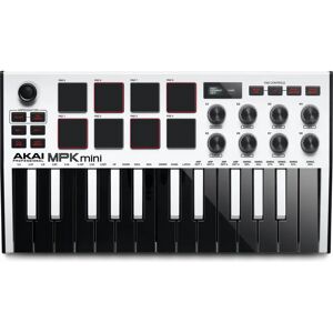 Akai MPK Mini MK3 MIDI Keyboard - Black, White, Gray Akai MPK Mini MK3 MIDI Keyboard - Black, White, Gray