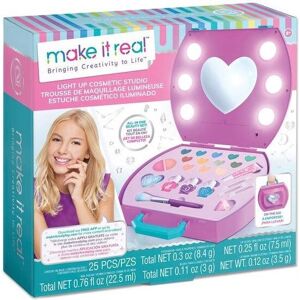 Studio di Cosmetici con Luce Make It Real - Kit Trucco per Bambini Studio di Cosmetici con Luce Make It Real - Kit Trucco per Bambini
