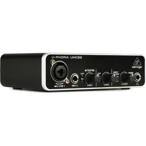 Behringer UMC22 Compact USB Audio Interface with MIDAS Preamp - Audio Interface Behringer UMC22 Compact USB Audio Interface with MIDAS Preamp - Audio Interface