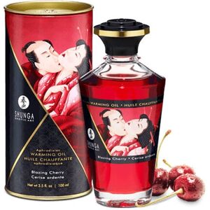 Huile de Massage Cerise Ardente - Chaleur, Comestible, 100ml Huile de Massage Cerise Ardente - Chaleur, Comestible, 100ml