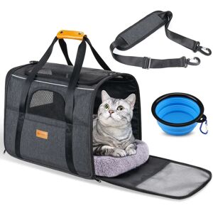 Morpilot Foldable Dog Carrier - 44x31x34cm grey Morpilot Foldable Dog Carrier - 44x31x34cm grey