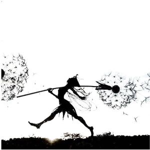 Unbranded Metal Flower Fairy Dandelions Statues Dance - Garden Ornament Unbranded Metal Flower Fairy Dandelions Statues Dance - Garden Ornament