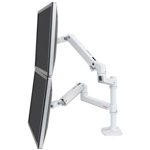Suporte duplo Ergotron branco - 24", ajustável, ergonômico Suporte duplo Ergotron branco - 24", ajustável, ergonômico