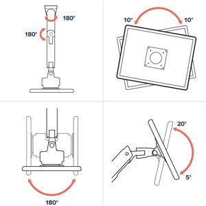 Ergotron HX Series Heavy Duty Wall Mount Arm 57" VESA Ergotron HX Series Heavy Duty Wall Mount Arm 57" VESA