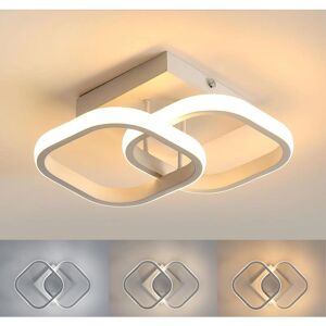 GOECO LED Ceiling Light 22W Square Double Ring - Modern Minimalist GOECO LED Ceiling Light 22W Square Double Ring - Modern Minimalist