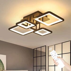 GOECO Square Ring Dimmable LED Ceiling Light - Modern - 3000K-6000K GOECO Square Ring Dimmable LED Ceiling Light - Modern - 3000K-6000K