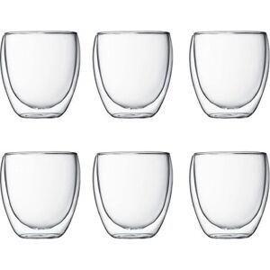 Bodum Pavina Set Becher Transparent Doppelwandig 6 Stück Bodum Pavina Set Becher Transparent Doppelwandig 6 Stück