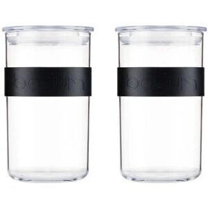 Bodum Presso Cilinder Opslagpot - Zwart - 0,25 l - Set van 4 Bodum Presso Cilinder Opslagpot - Zwart - 0,25 l - Set van 4
