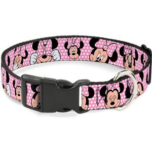 Buckle Down Minnie Mouse Pink Polyester Dog Collar - PC-WDY093-M Buckle Down Minnie Mouse Pink Polyester Dog Collar - PC-WDY093-M