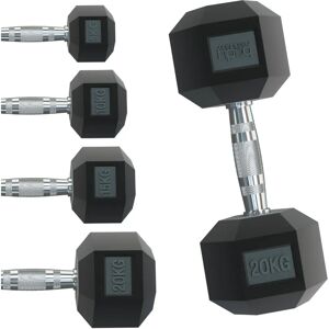 Body Revolution - 30019 - Hex Dumbbells - Black - One Size Body Revolution - 30019 - Hex Dumbbells - Black - One Size