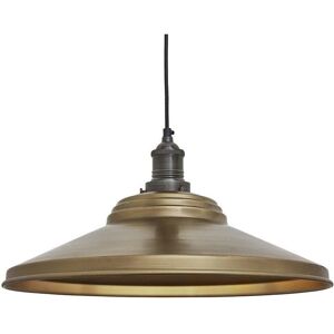 Industville Brooklyn Giant Step Pendant - 18 Inch, Brass, Pewter - Pendant Light Industville Brooklyn Giant Step Pendant - 18 Inch, Brass, Pewter - Pendant Light