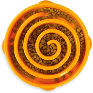 Outward Hound Fun Feeder Slo-Dog Bowl - Orange, Large Outward Hound Fun Feeder Slo-Dog Bowl - Orange, Large