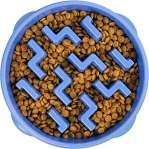 Outward Hound Blue Large Slo Bowl - Dog Slow Feeder Outward Hound Blue Large Slo Bowl - Dog Slow Feeder