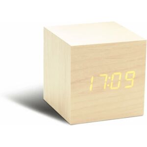 Horloge Cube Click GINGKO - Érable / Orange - Horloge - Publicité Horloge Cube Click GINGKO - Érable / Orange - Horloge - Publicité
