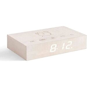Gingko Brand Flip Click Alarm Clock - White Maple - Sound Activated Gingko Brand Flip Click Alarm Clock - White Maple - Sound Activated