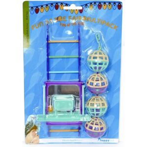 Happy Pet Bird Toy Multi-Pack - Cage Fun Bird Toys 6 pcs Happy Pet Bird Toy Multi-Pack - Cage Fun Bird Toys 6 pcs