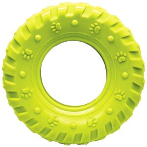 HAPPY PET Grrrelli tyre groen - Dog toy - Tire shape - Supports dental care HAPPY PET Grrrelli tyre groen - Dog toy - Tire shape - Supports dental care