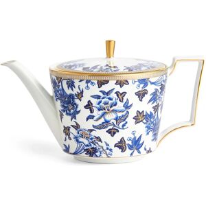 Tetera Hibiscus de Wedgwood - Bone China, Azul, Oro Tetera Hibiscus de Wedgwood - Bone China, Azul, Oro