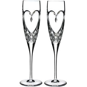 Waterford True Love Flutes - Crystal Champagne Glasses Waterford True Love Flutes - Crystal Champagne Glasses