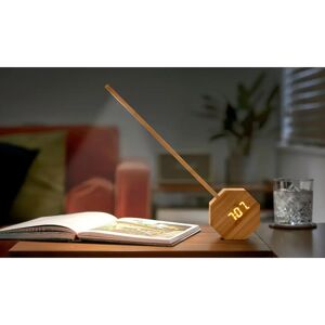 Gingko Design Octagon One Plus Wooden Lamp & Alarm Clock Cherry Gingko Design Octagon One Plus Wooden Lamp & Alarm Clock Cherry
