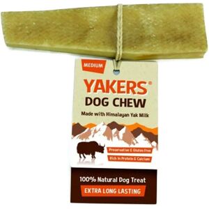 Yakers Dog Chew - Medium - Milk - Gluten Free Dog Treat Yakers Dog Chew - Medium - Milk - Gluten Free Dog Treat