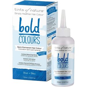 Tints of Nature Bleu Éclatant - Coloration capillaire, Modèle: Bleu Éclatant, Type: Semi-permanent - Publicité Tints of Nature Bleu Éclatant - Coloration capillaire, Modèle: Bleu Éclatant, Type: Semi-permanent - Publicité