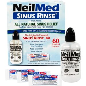 NeilMed Sinus Rinse Original Kit, Squeeze Bottle - Nasal Irrigation Kit NeilMed Sinus Rinse Original Kit, Squeeze Bottle - Nasal Irrigation Kit