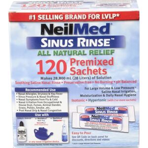 NeilMed Sinus Rinse Kit - 120 Sachets, 500 ml NeilMed Sinus Rinse Kit - 120 Sachets, 500 ml