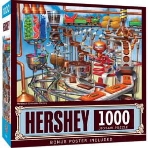 Master Pieces Hershey's Chocolate Factory 1000 Piece Puzzle - Puzzle Master Pieces Hershey's Chocolate Factory 1000 Piece Puzzle - Puzzle
