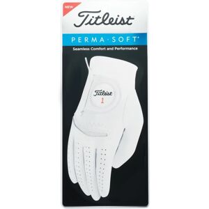 Titleist Permasoft Men’s Golf Glove - Right Hand, White, S Titleist Permasoft Men’s Golf Glove - Right Hand, White, S