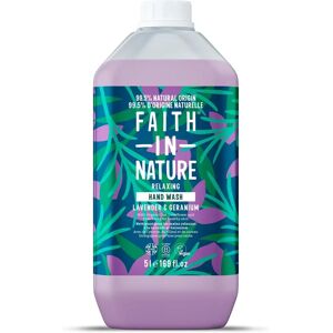 Faith in Nature - Lavande & Géranium Liquide Mains 5ltr - Hand Wash - Publicité Faith in Nature - Lavande & Géranium Liquide Mains 5ltr - Hand Wash - Publicité