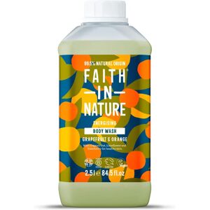 Faith In Nature Organic Grapefruit Orange Body Wash - 2.5L Refill Faith In Nature Organic Grapefruit Orange Body Wash - 2.5L Refill