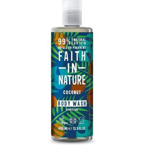 Faith In Nature Gel douche à la noix de coco - Bio, Hydratant, 400ml - Publicité Faith In Nature Gel douche à la noix de coco - Bio, Hydratant, 400ml - Publicité