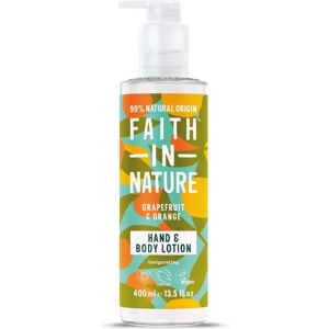Faith In Nature Grapefruit & Orange Hand & Body Lotion - 400ml - Vegan & Cruelty Free Faith In Nature Grapefruit & Orange Hand & Body Lotion - 400ml - Vegan & Cruelty Free