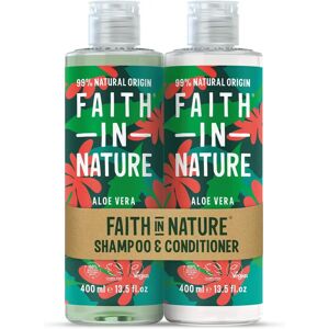 Faith in Nature Aloe Vera Shampoo & Conditioner Set - Natural, Vegan & Cruelty Free - 2 X 400ml - Normal To Dry Hair Faith in Nature Aloe Vera Shampoo & Conditioner Set - Natural, Vegan & Cruelty Free - 2 X 400ml - Normal To Dry Hair