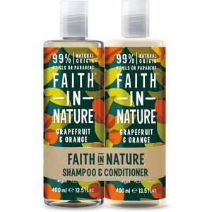 Faith in Nature Grapefruit & Orange Shampoo & Conditioner Set - Natural, Vegan & Cruelty Free - 2 X 400ml - Normal To Oily Faith in Nature Grapefruit & Orange Shampoo & Conditioner Set - Natural, Vegan & Cruelty Free - 2 X 400ml - Normal To Oily