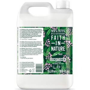 Faith In Nature Tea Tree 5L Conditioner Refill - Natural, Vegan & Cruelty Free - Paraben and SLS free - Normal To Oily Hair Faith In Nature Tea Tree 5L Conditioner Refill - Natural, Vegan & Cruelty Free - Paraben and SLS free - Normal To Oily Hair