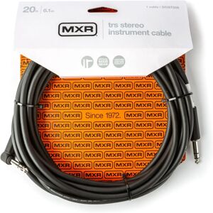Dunlop MXR DCIST20R Black 6 m Straight - Angled - Instrument Cable Dunlop MXR DCIST20R Black 6 m Straight - Angled - Instrument Cable
