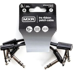MXR Svart 8cm Band Patch Kabel - Patch Kabel MXR Svart 8cm Band Patch Kabel - Patch Kabel