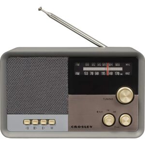 Crosley CR3036D-CL Tribute Vintage AM/FM Bluetooth Radio - Antraciet Crosley CR3036D-CL Tribute Vintage AM/FM Bluetooth Radio - Antraciet
