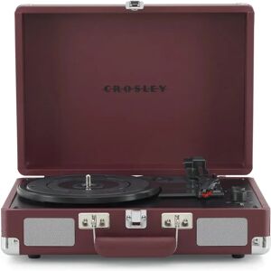 Crosley Cruiser Plus Deluxe Turntable - Burgundy - Bluetooth Output Crosley Cruiser Plus Deluxe Turntable - Burgundy - Bluetooth Output