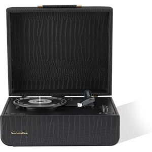 Mercury Skivspelare - Svart Croc - Bärbar skivspelare Mercury Skivspelare - Svart Croc - Bärbar skivspelare